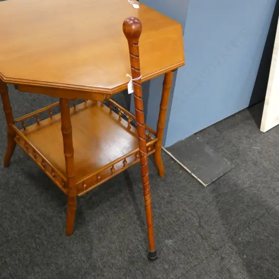 CARVED WOODEN WALKING STICK 