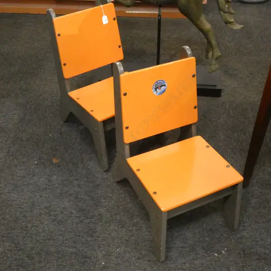 PAIR OF CHILDREN'S CHAIRS