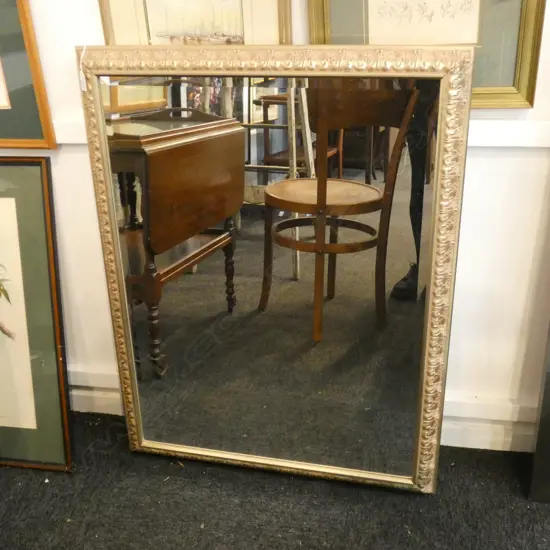 BEVELLED MIRROR SILVER FRAME 725x600mm