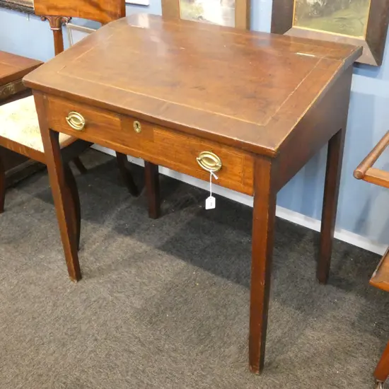 GEORGIAN MAHOGANY CLERK'S DESK...