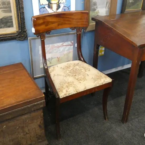 ANTIQUE BLADE BACK CHAIR