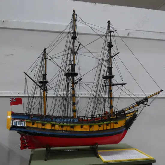 HAND MADE MODEL OF THE BRISTOL PRIVATEER 'MARS' H.620mm