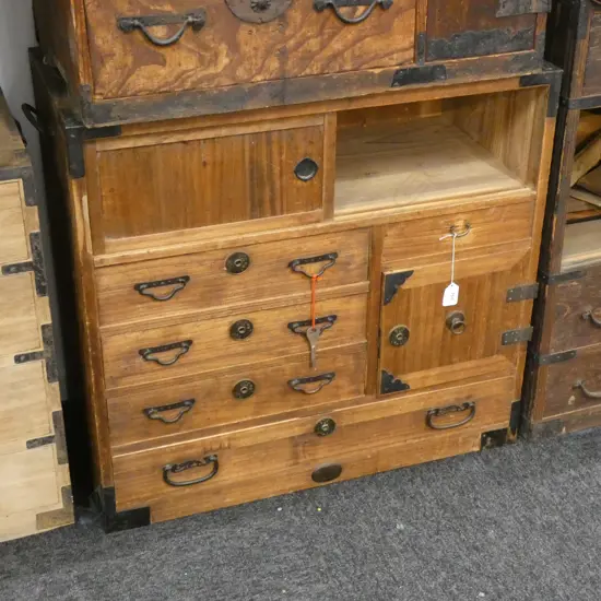 OLD JAPANESE BEDSIDE CABINET
