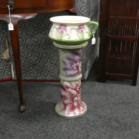 EARLY 19thC CERAMIC STAND H.455mm + POTTY 
