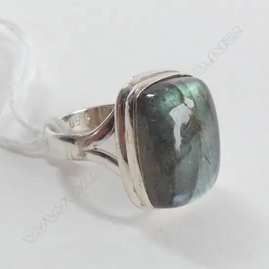 LABRADORITE RING SET IN 925 SILVER 
