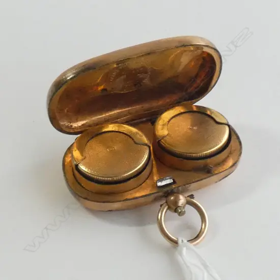 (17750) GOLD PLATED DBLE SOVEREIGN CASE