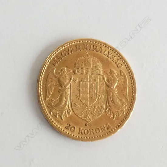 AUSTRO-HUNGARIAN 20 KORONA GOLD COIN 90% GOLD 6.775gm