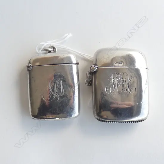 2 STG SILVER VESTAS; B'HAM 1901 & 1919 53 GRAMS