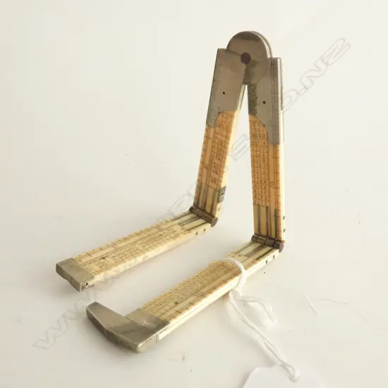 J. ROWE IVORY 4 FOLD RULER WITH EXTENDING SECTION