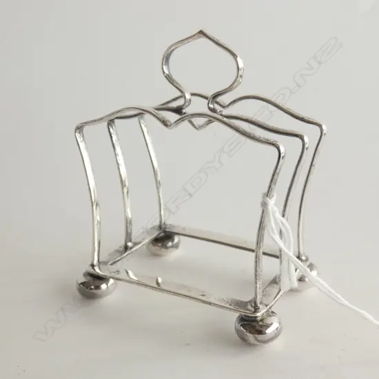 STG SILVER 2 SLICE TOAST RACK  BIRMINGHAM 1924 50G 