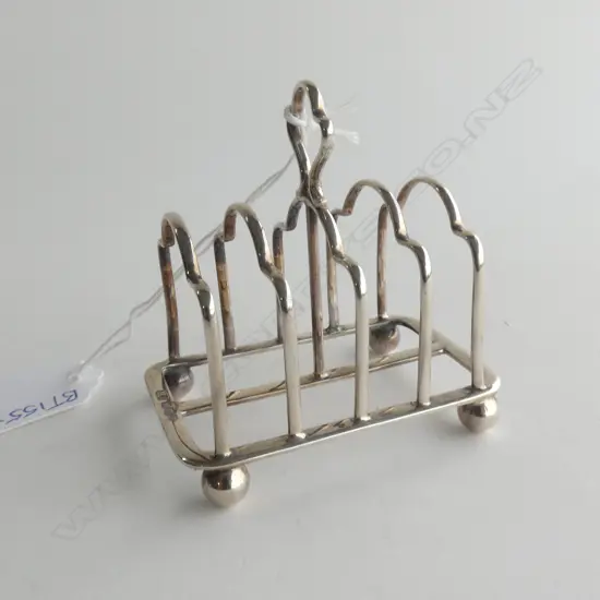 SMALL SILVER TOAST RACK SHEFFIELD 1907 41gm