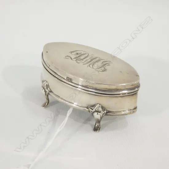 STG SILVER LIDDED CONTAINER B'HAM 1905 31 GRAMS