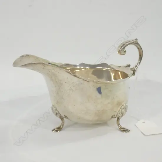STG SILVER SAUCE BOAT B'HAM 1901 168 GRAMS