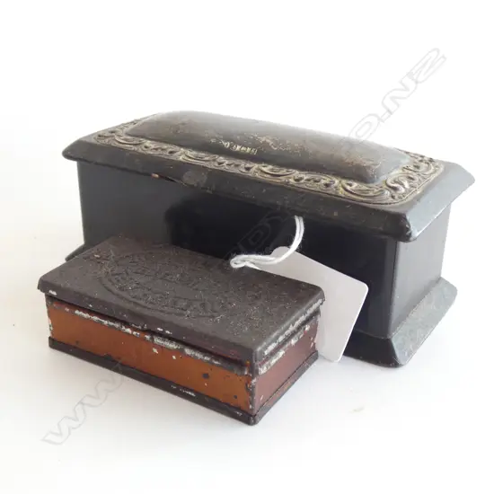 BOX SILVER LID & 1 OTHER 