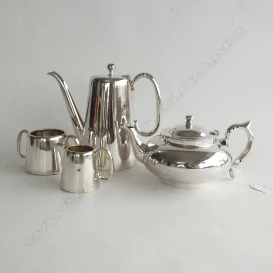 1927 PATENT ROBUR 'PERFECT TEAPOT' w INFUSER + 3 PCE COFFEE SET (COFFEE POT/ JUG & BOWL)