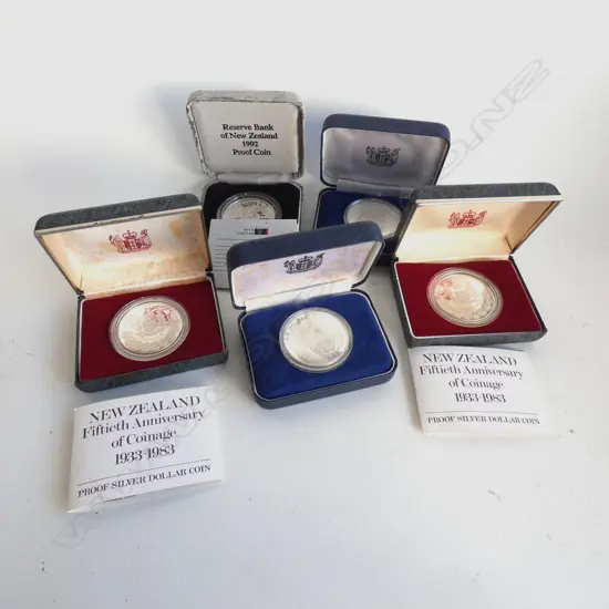 5 925 SILVER PROOF COINS