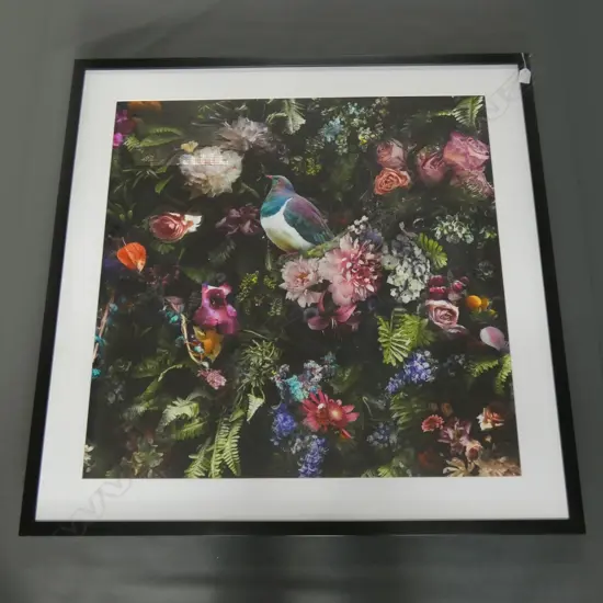 KERURU IN FLOWERS ART PRINT 795x795mm 