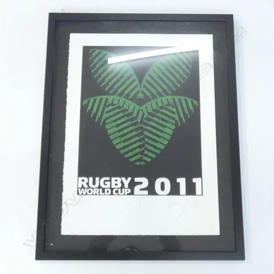 DICK FRIZZELL 'RUGBY WORLD CUP 2011 LOGO TIKI' 11/300 565x450mm 