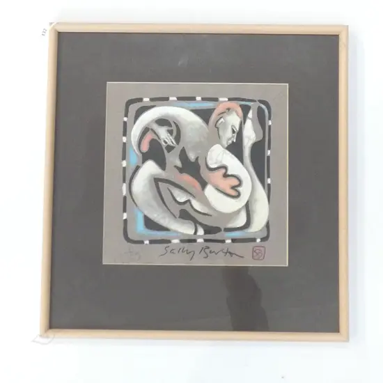 SALLY BURTON 'CONTORTIONIST' SCREEN PRINT 11/25 1988 270x270mm 