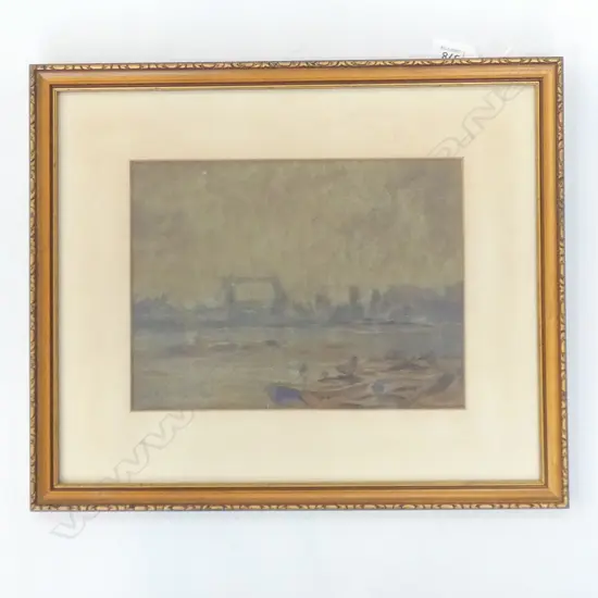 WATERCOLOUR ON BOARD - LONDON BRIDGE BY JOHN HALEY 1913  230 X 175MM