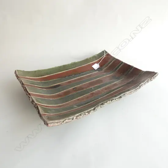 SCOTT HOCKENHULL STUDIO POTTERY PLATTER 425x290mm