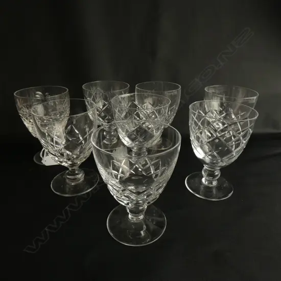8 CRYSTAL GLASSES H.125mm