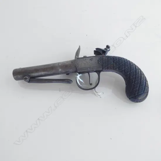 19thC MUZZLE LOADING FLINT LOCK PISTOL BY PROSSER
