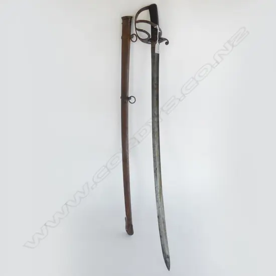 (17810) VICTORIAN 1853 CAVALRY TROOPER'S SWORD IN SCABBARD