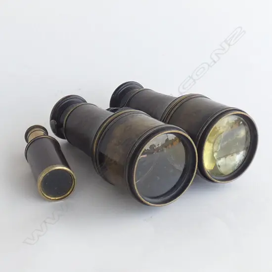 VINTAGE BINOCULARS & SMLL TELESCOPE 