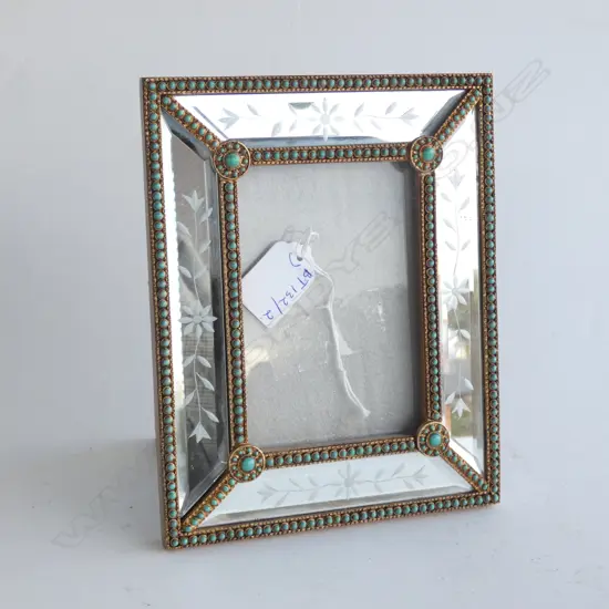 MIRRORED GLASS PHOTO FRAME 190x150mm 