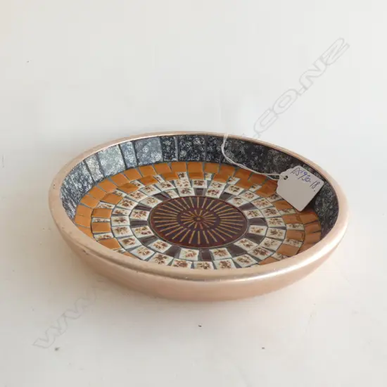 JOHN CHRITON TILED SHALLOW BOWL Dia.175mm