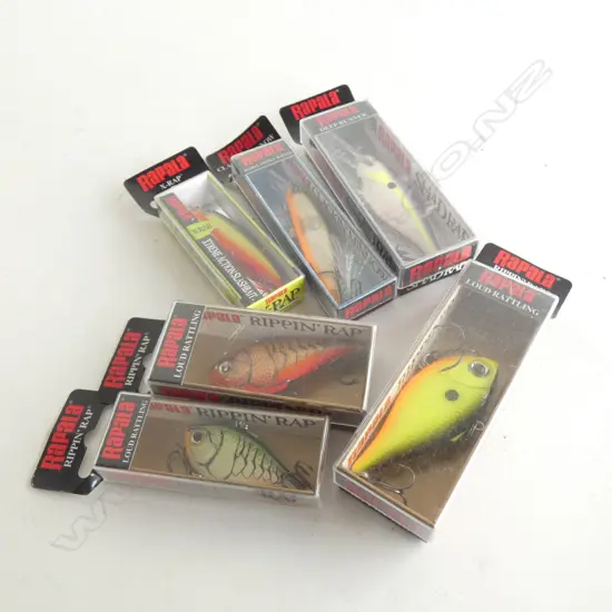 6 ASST FISHING LURES IN ORIGINAL BOXES RRP $150