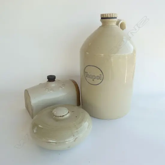 'TEEPOL' CROCK H.400mm + BED WARMERS