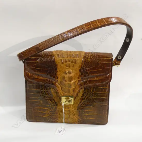 VINTAGE CROC HANDBAG