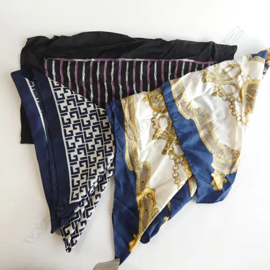 3 HERMES STYLE SCARVES 