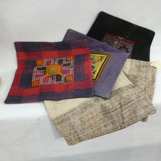 5 WOVEN TURKISH CUSHION COVERS 400mm sq