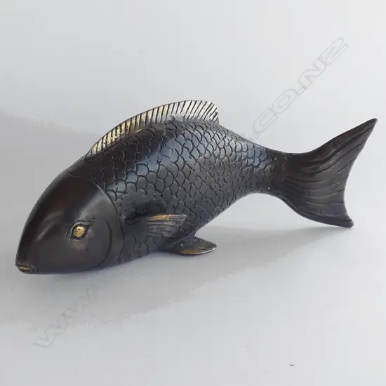 BRONZE FISH POLISHED HIGHLIGHTS H350MM