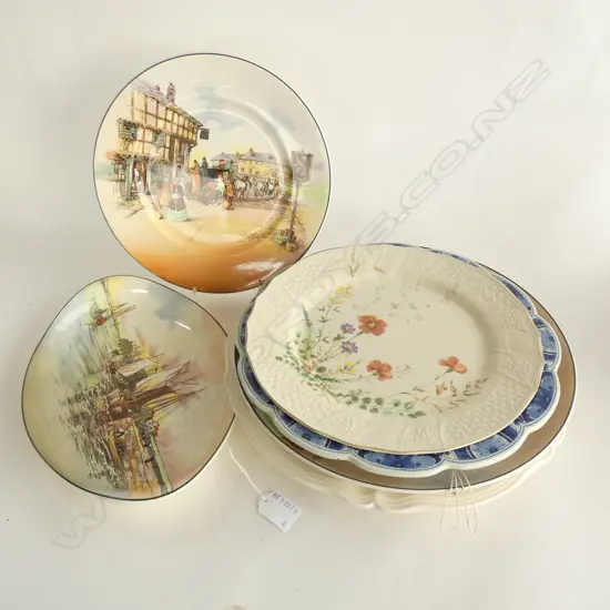 6 LARGE PLATES; ROYAL DOULTON ETC