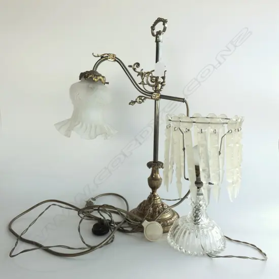 2 VINTAGE LAMPS H.510mm