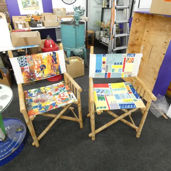 PR HAND PAINTED DIRECTORS CHAIRS...