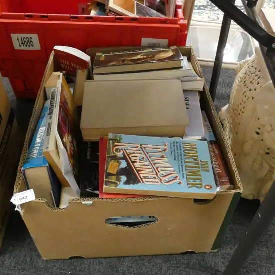 BOX LOT BOOKS; BRYCE COURTENAY ETC