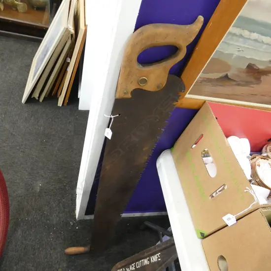 VINTAGE 2 MAN 'M' TOOTH SAW L.1220mm