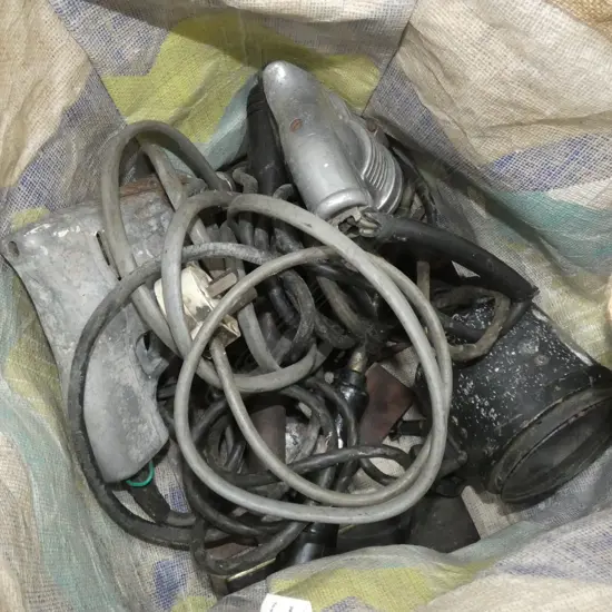 BAG ASST. VINTAGE ELECTRICAL TOOLS; DRILLS ETC