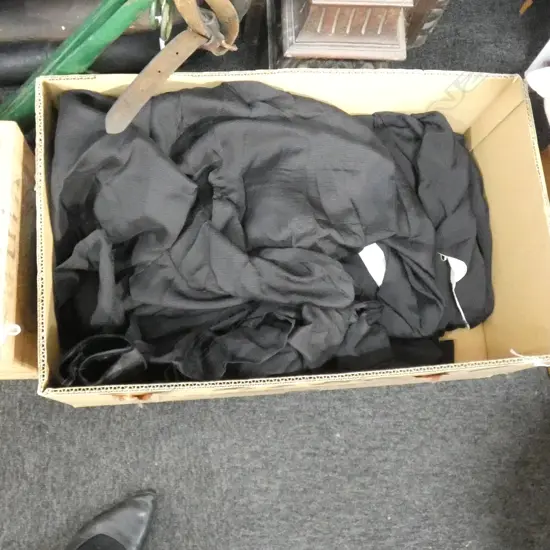 4 VINTAGE JAPANESE BLACK KIMONO