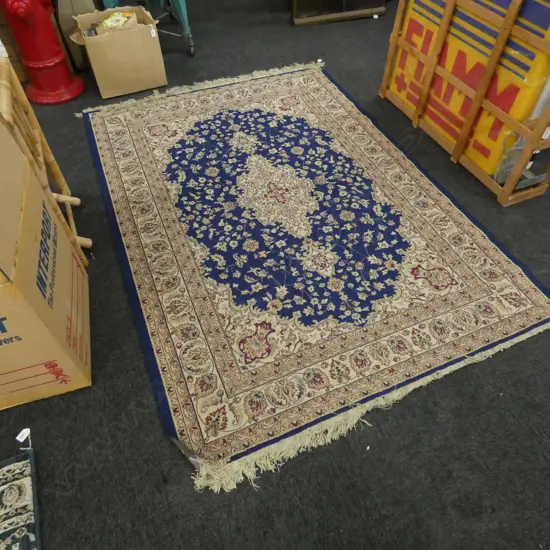 BLUE TONED KESHAN STYLE RUG L2000 MM