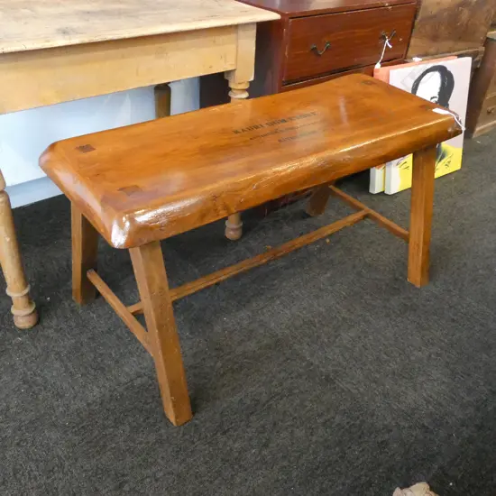 KAURI BENCH SEAT L 880MM KAURI GUM STORE RIVERHEAD 
