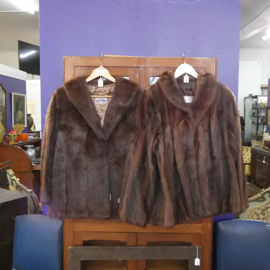 2 VINTAGE FUR JACKETS