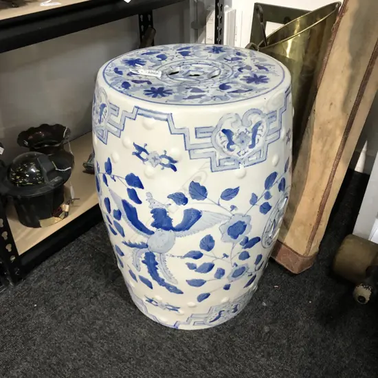 CHINESE PORCELAIN DRUM STOOL H 470MM