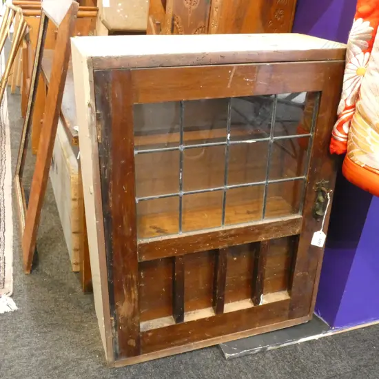 OLD GLAZED CABINET AF...