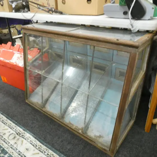 1920’S DISPLAY CASE FOR CRACKERS & SWEETS 8 REAR DOORS